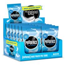 Caixa Camisinha Masculino Lubrificado Ultra Sensível Prudence total 36 Preservativos