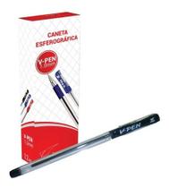 Caixa Caneta Esferográfica Vmp Ponta Média Escrita Suave 12u