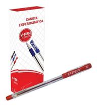 Caixa Caneta Esferográfica Vmp Ponta Média Escrita Suave 12u