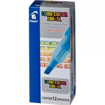 Caixa Caneta Marca Texto Lumi Color 200SL - 12 unidades - Pilot AZUL Caixa Caneta Marca Texto Lumi Color 200SL - 12 unidades - Pilot AZUL
