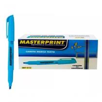 Caixa Caneta Marca Texto Masterprint - 12 Unidades Azul Caixa Caneta Marca Texto Masterprint - 12 Unidades Azul