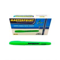 Caixa Caneta Marca Texto Masterprint - 12 Unidades Verde Caixa Caneta Marca Texto Masterprint - 12 Unidades Verde