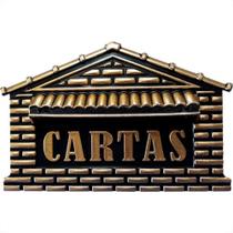 Caixa Carta Pvc Real Pto/Ouro - 04P Caixa Carta Pvc Real Pto/Ouro - 04P