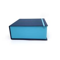 Caixa Cartonada Livro 20x20x8 cor Azul c/ Elastico