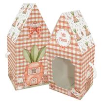Caixa Casinha Com Visor E Alça Doce Cenoura Un Caixa Casinha Com Visor E Alça Doce Cenoura Un