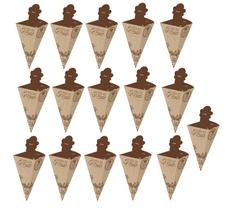 CAIXA CENOURA PASCOA FESTCOLOR 16 x 6 x 21cm - KIT C/16un