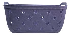 Caixa Cesta Organizadora Plástico 37x25x18 Cm Multiuso