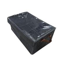 Caixa Cesto Organizador De Armazenamento Multiuso Versátil Com Alça E Tampa Para Roupas Armário