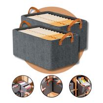 Caixa Cesto Organizador de Roupas Kit com 2 unidades