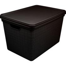 Caixa Cesto Organizador Juta Grande Multiuso 22 Litros - Jaguar Plasticos Caixa Cesto Organizador Juta Grande Multiuso 22 Litros - Jaguar Plasticos