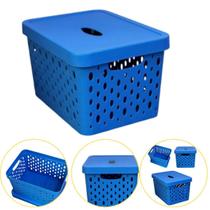 Caixa Cesto Organizador Multiuso Empilhável 17 Lts Cor ul Caixa Cesto Organizador Multiuso Empilhável 17 Lts Cor ul