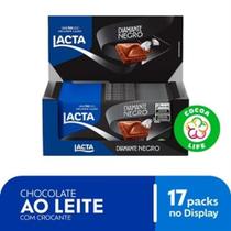 Caixa Chocolate Barra Diamante Negro Lacta 17 x 80g