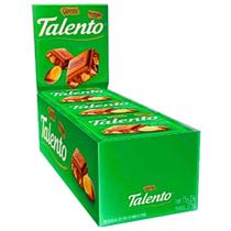 Caixa Chocolate Talento Castanha-Do-Pará GAROTO- 1 cx c/ 15un de 25g Cada