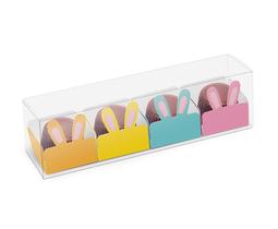 Caixa Clean 4 Doces com Forminha de Orelinha Páscoa Cores - 10 unidades - Cromus - Rizzo Caixa Clean 4 Doces com Forminha de Orelinha Páscoa Cores - 10 unidades - Cromus - Rizzo