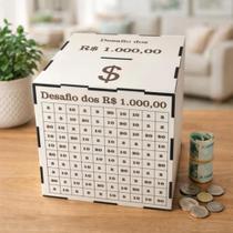 Caixa Cofrinho Desafio Economia Metodo Japones Kakebo MDF