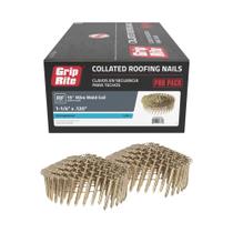 Caixa Coil Roofing Nails Grip-Rite de 3,2 cm Smooth Shank 7200
