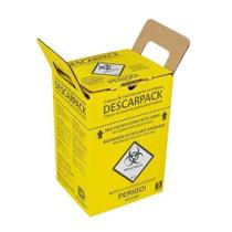 Caixa Coletor 3L Descarpack Descarte Material Hospitalar - Descaparck