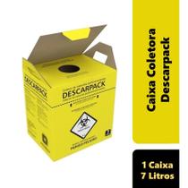 Caixa Coletor Descarpack Nr 7 Litros Material Hospitalar Caixa Coletor Descarpack Nr 7 Litros Material Hospitalar