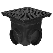 Caixa Coletora de Água Pluvial Preta 4,5 Litros 24x24x20cm - Taf