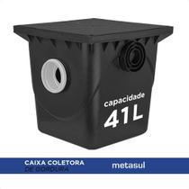 Caixa Coletora De Gordura Cesto 41 Litros Standard Metasul