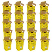 Caixa Coletora Descarte Material Perfurocortante 3 Litros Descarpack Kit 20un Caixa Coletora Descarte Material Perfurocortante 3 Litros Descarpack Kit 20un