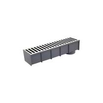 Caixa Coletora Linear Pluvial Com Grelha Alumínio 137x484mm