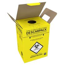 Caixa Coletora Materiais Perfurocortante 3 Litros Descarpack Caixa Coletora Materiais Perfurocortante 3 Litros Descarpack