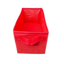 Caixa colorida 14x14x28 com alça - Vermelho - Organibox Caixa colorida 14x14x28 com alça - Vermelho - Organibox