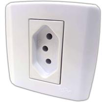 Caixa com 1 Tomada de 10a de Sobrepor Slim Box Sistema X de Parafusar