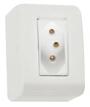 Caixa Com 1 Tomada Nbr 10A 250V 57304002 - Tramontina eletrik