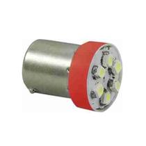 Caixa Com 10 Lâmpadas Led 67 24V 6 LEDs Vermelho