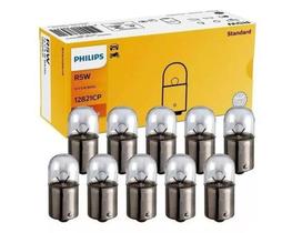 Caixa com 10 Lâmpadas Philips Standard R5w 12v 67 Ba15s Sinalização