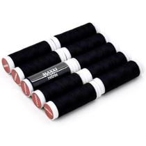 Caixa com 10 Linhas para Costura Maxxi Retrós Preta - Círculo Caixa com 10 Linhas para Costura Maxxi Retrós Preta - Círculo