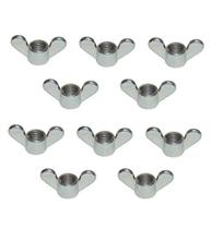 Caixa com 10 Porca Borboleta Zamack 1/4 Zincado Jomarca