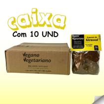 Caixa com 10 unidades de Biscoito integral vegano semente de girassol