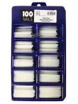 Caixa Com 100 Tips Curvatura C Leitosa Longa Unhas Acrigel Manicure Caixa Com 100 Tips Curvatura C Leitosa Longa Unhas Acrigel Manicure