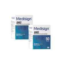 Caixa com 100 Unidades Tiras Fita Glicemia Medisign Diabetes Caixa com 100 Unidades Tiras Fita Glicemia Medisign Diabetes