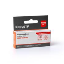 Caixa com 1000 grampos 6 mm s61001006 robust Caixa com 1000 grampos 6 mm s61001006 robust
