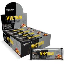 Caixa Com 12 Barras Whey Bar Creamy Probiótica 38 gramas