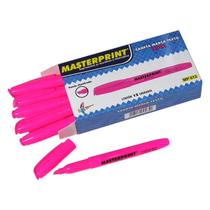 Caixa com 12 Caneta Marca Texto Rosa Masterprint Caixa com 12 Caneta Marca Texto Rosa Masterprint