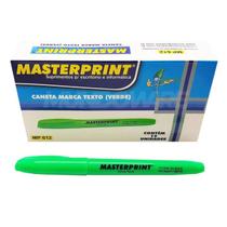 Caixa com 12 Caneta Marca Texto Verde Masterprint Caixa com 12 Caneta Marca Texto Verde Masterprint