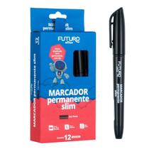 Caixa Com 12 Canetas Marcador Atômico Permanente Canetinhas Slim Caixa Com 12 Canetas Marcador Atômico Permanente Canetinhas Slim