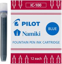Caixa com 12 Cartuchos de Tinta Blue para Caneta Tinteiro Pilot Namiki - IC-100