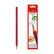 Caixa com 12 Lápis Grafite Eco Grip Vermelho Faber Castell Caixa com 12 Lápis Grafite Eco Grip Vermelho Faber Castell