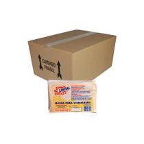 Caixa Com 12 Massa Para Vidraceiro Linhal 500g Profissional