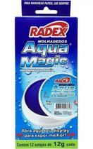 Caixa com 12 Molha Dedo 12 Gramas Aqua Magic - Radex