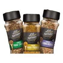 Caixa Com 12 Potes De Temperos Especiarias E Condimentos