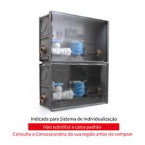 Caixa com 2 Hidrômetros e Conexões para Medição Individualizada de Água 3191/HR2 STRAHL Caixa com 2 Hidrômetros e Conexões para Medição Individualizada de Água 3191/HR2 STRAHL