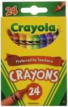 Caixa com 24 Giz de Cera Crayola, Estojo com 48 Caixas