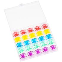 Caixa com 25 Bobina Carretilha Alta para Máquina de Costura Doméstica